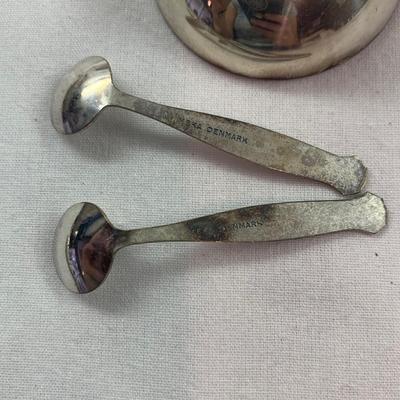 Clamshell Shrimp Server plus Sterling Salt & Pepper Shakers and More (K-HS)