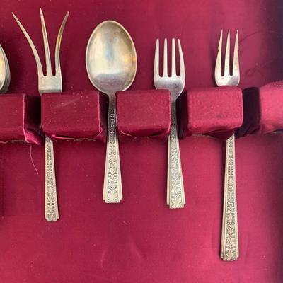 6Pc Rogers, Lunt, & Bowlen ‘Chased Classic’ Sterling Flatware Set (K-HS)