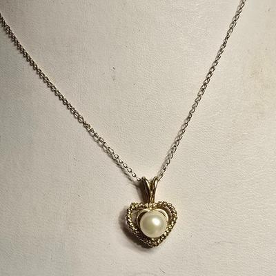 14K chain and pendant