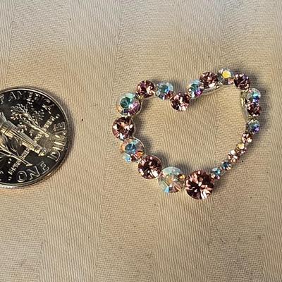 Sterling silver chain w/heart pendant