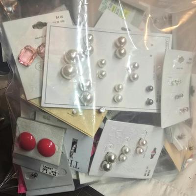 Gallon bag of earrings