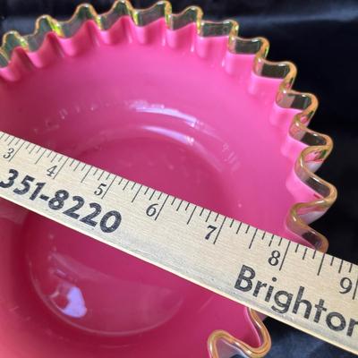Lot 37 Victorian Bristol Glass bowl