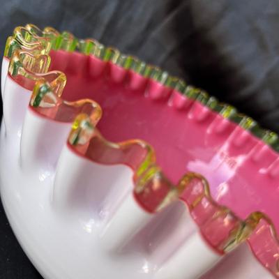 Lot 37 Victorian Bristol Glass bowl