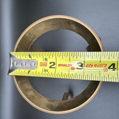 Vintage Brass Egg Container On Tripod