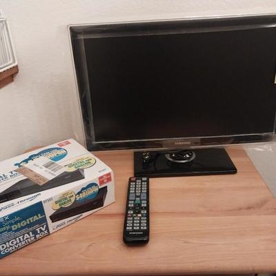 Small Samsung TV and New Converter Box