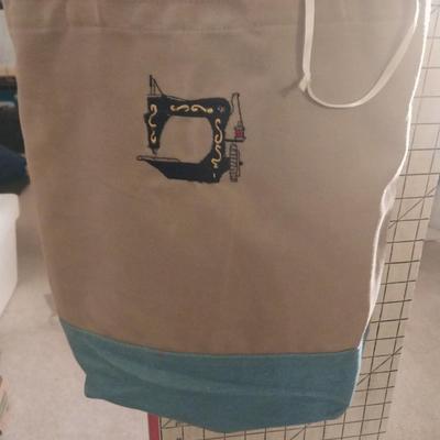 Sewing Stool with sewing box and Supplies