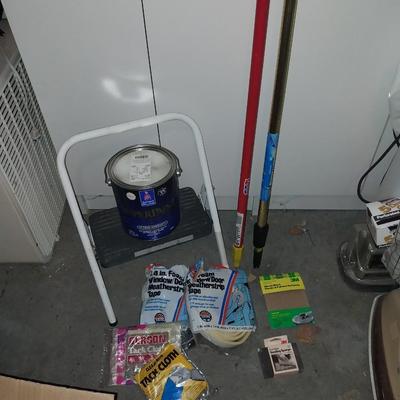 Step Stool, paint Roller Poles and more