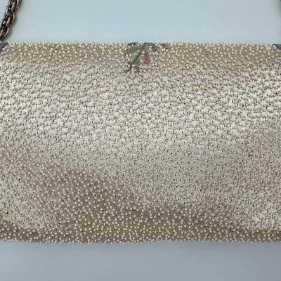 French Embroidered and Beaded Purse