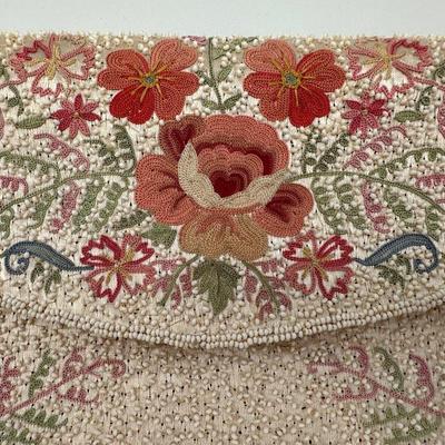 French Embroidered and Beaded Purse