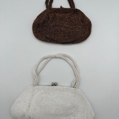 Two Bags by Josef, Hand Beaded in Belgium