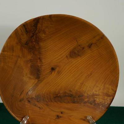 HARRY NOHR 1897-1976 -MINERAL POINT, WI. HAND TURNED CRAFTED BOWL 13 1/2"