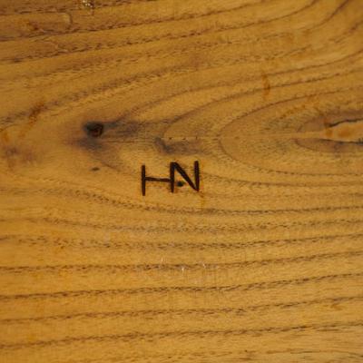 HARRY NOHR 1897-1976 -MINERAL POINT, WI. HAND TURNED CRAFTED BOWL 13 1/2"