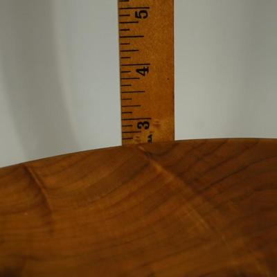 HARRY NOHR 1897-1976 -MINERAL POINT, WI. HAND TURNED CRAFTED BOWL 13 1/2"
