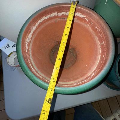 466 Green Planter LOT w/Italian Green Watering Can