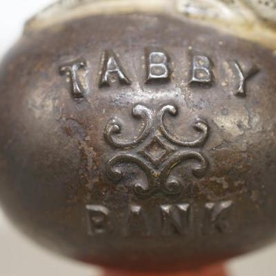 1880's MECHANICAL ANERICANA TOY BANK "TABBY BANK"