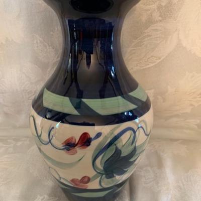 Vintage Gail Pittman, HP pottery vase