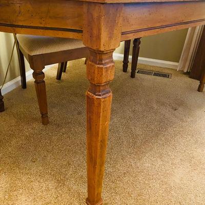 Lot 1: Dining Table, Marble Display Shelf, Collector Vases & More