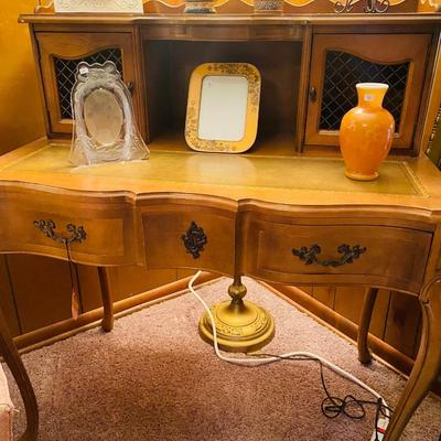 Lot 12: Couch, Secretary, Art & More