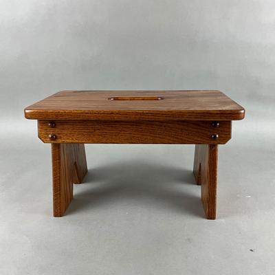 533 Two Vintage Oak / Pine Step Stools