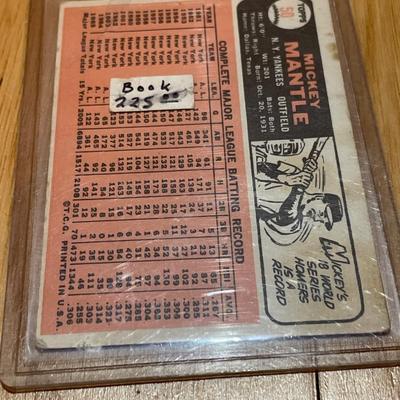 Mickey Mantle 1966 Topps card
