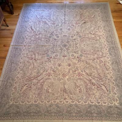 560 Large Needlepoint Rug 9'4" x 7'2"