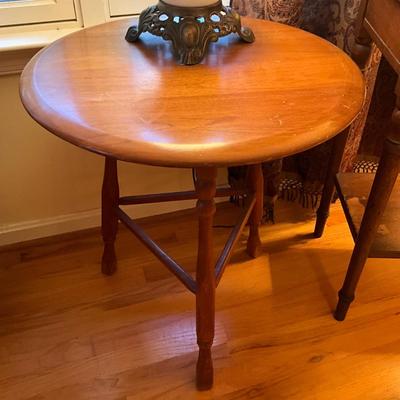 563 Round Table , Globe Lamp, Telephone Stand
