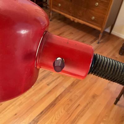 565 Mid Century Orange Metal Floor Lamp