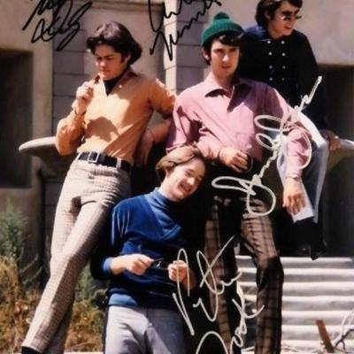 The Monkees signed promo photo 