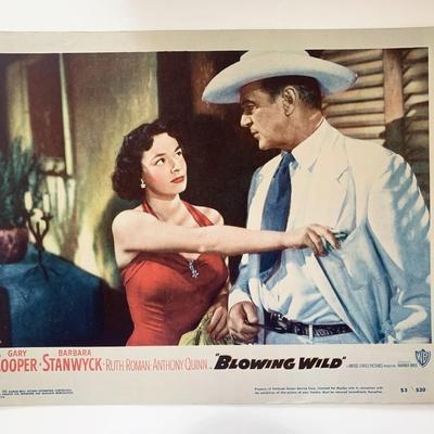 Blowing Wild 1953 vintage lobby card