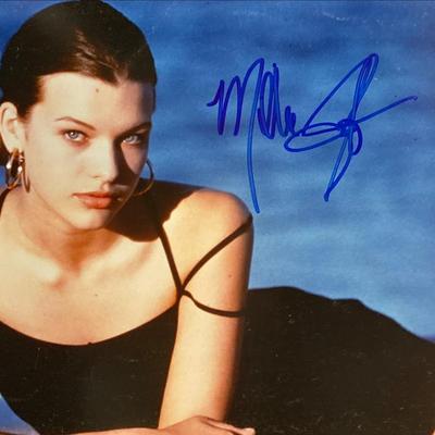 Milla Jovovich Signed Photo