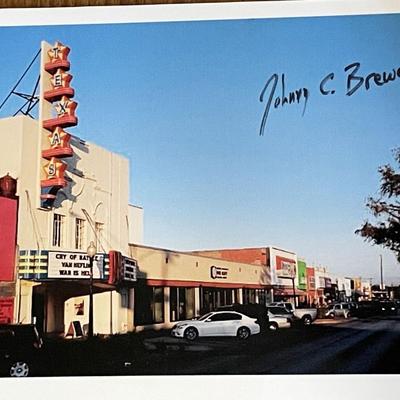 JFK Assassination witness Johnny C. Brewer signed photo