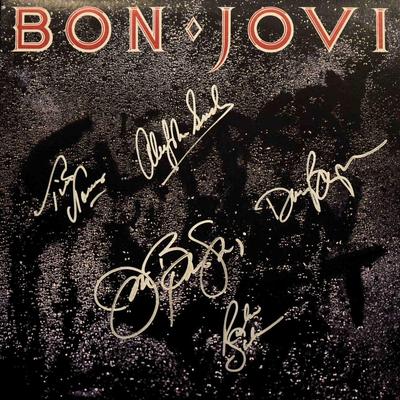 Bon Jovi signed Slippery When Wet album