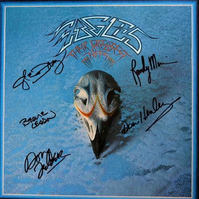 Eagles Their Greatest Hits 1971-1975 signed album