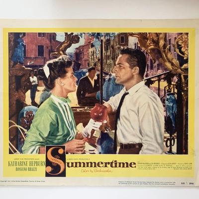 Summertime original 1955 vintage lobby card
