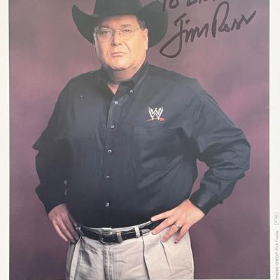 WWE Jim Ross signed photo