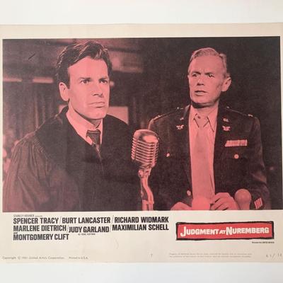 Judgment at Nuremberg original 1961 vintage lobby card