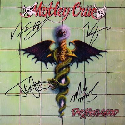 Motley Crue signed Dr. Feelgood album