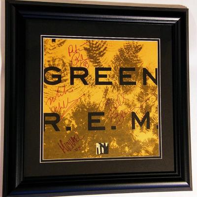 Framed R.E.M. signed album