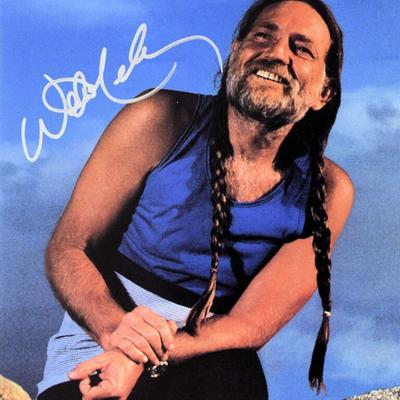Willie Nelson signed promo photo 
