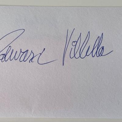 Ballet dancer Edward Villella signature cut 