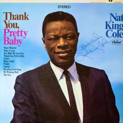Nat King Cole Thank You, Pretty Baby signed album
