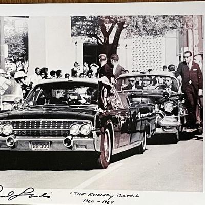 JFK Assassination U.S. Secret Service agent Paul Landis signed photo