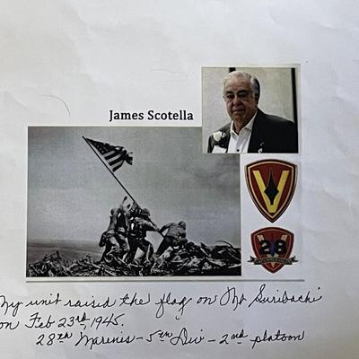 WW2 Corporal James Scotella signed photo 