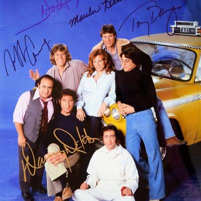 Taxi cast signed photo 