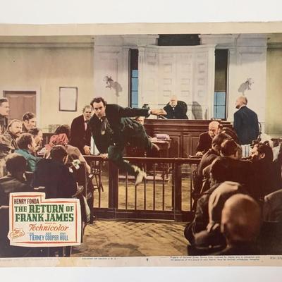 The Return of Frank James original 1940 vintage lobby card