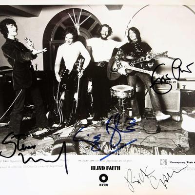 Blind Faith signed photo