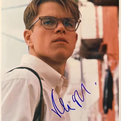 Matt Damon Signed Photo