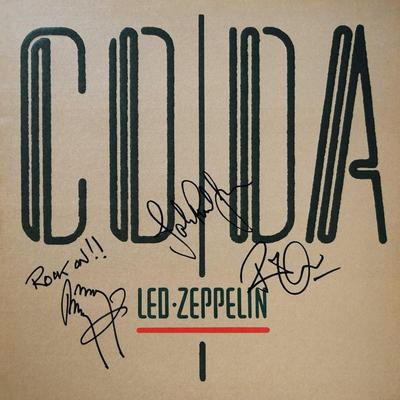 Led Zeppelin signed Coda album