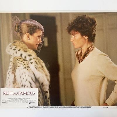 Rich and Famous original 1981 vintage lobby card