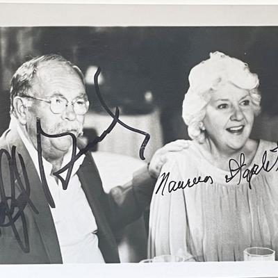 Cocoon stars Wilford Brimley and Maureen Stapleton signed photo
